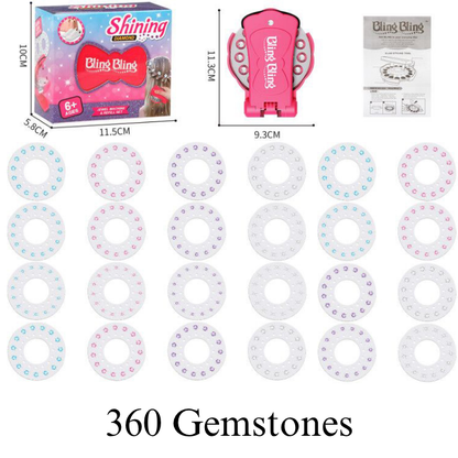 SparklySnaps™ Hair Gem Styling Set - Instantly Adds Sparkle to Any Hairstyle