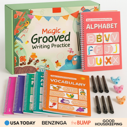 MagicTrace™ Reusable Writing & Learning Set – Makes Handwriting Fun for Kids